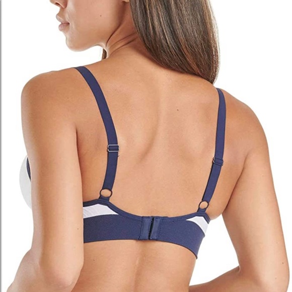 NIB 2-Pack Women’s Size Small Tommy Hilfiger Seamless Bras In White And Navy - Picture 2 of 8